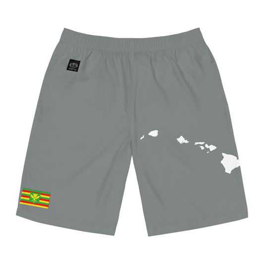 Hawaiian Pride Board Shorts GrayWhite