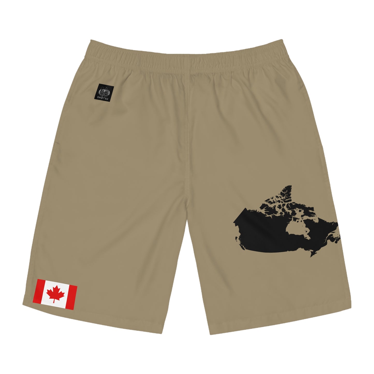 Canadian Pride Board Shorts Khaki