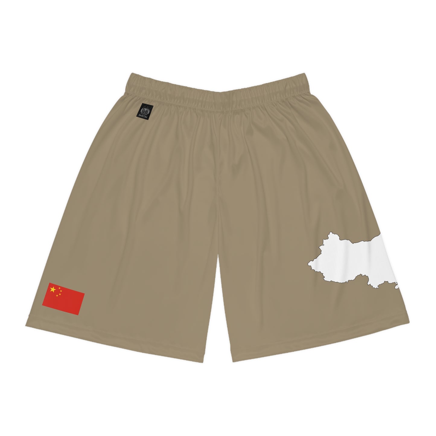 Chinese Pride Basketball Shorts White/Khaki