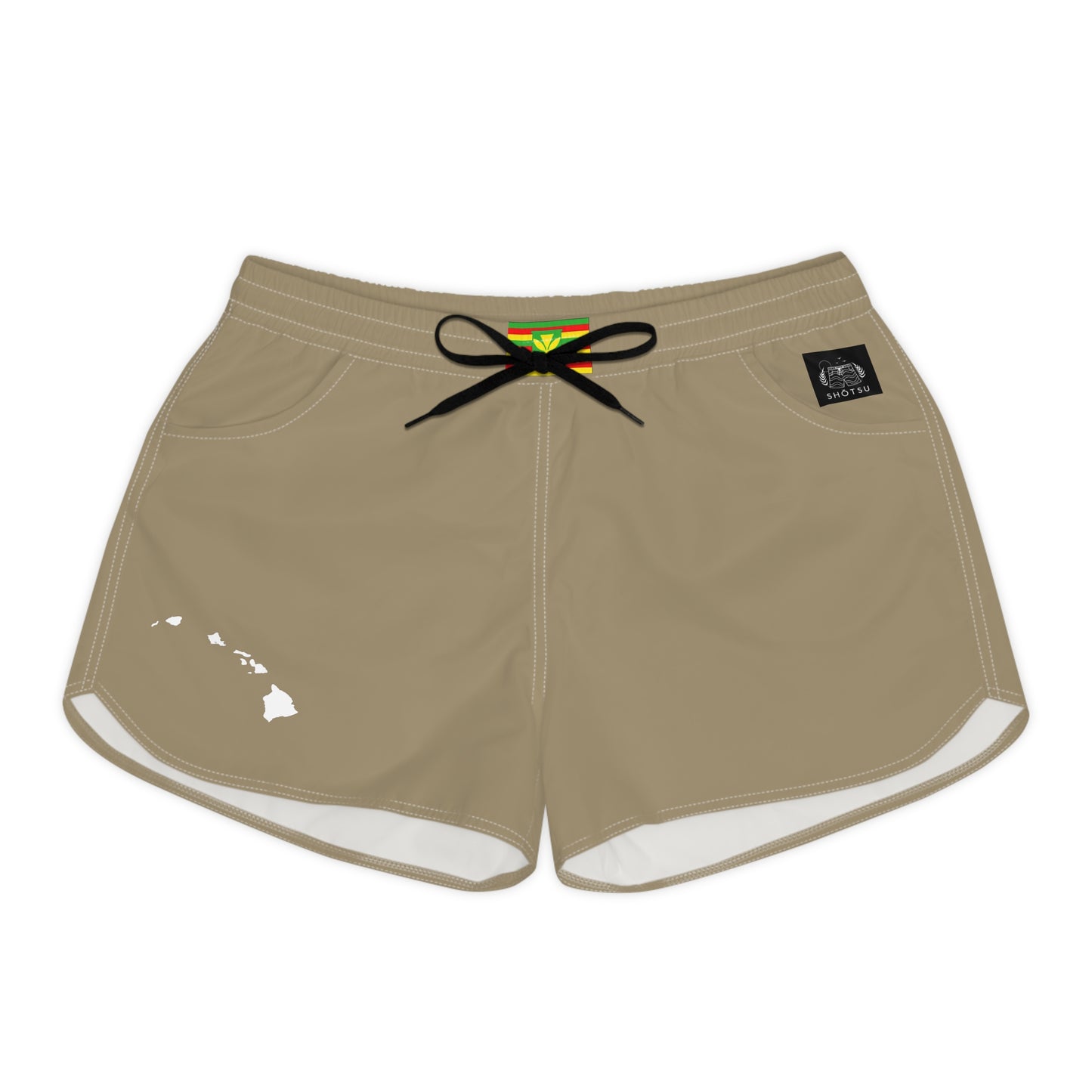 Hawaiian Pride Women's Casual Shorts Khaki