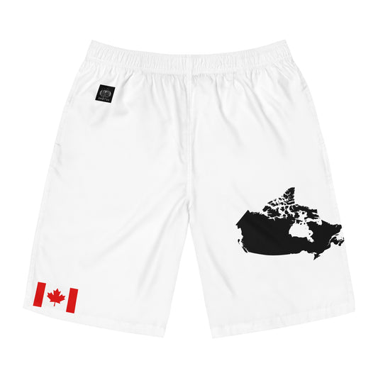 Canadian Pride Board Shorts White