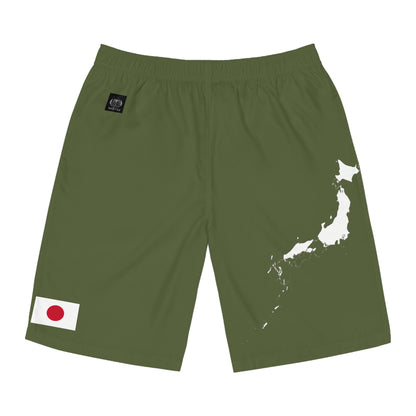 Japanese Pride Board Shorts White/Green