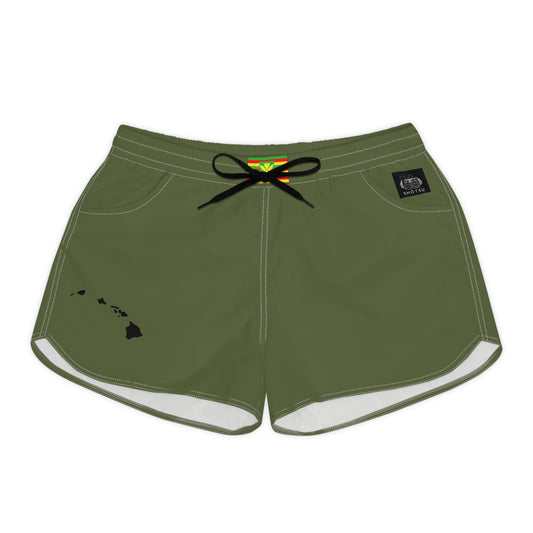 Hawaiian Pride Women's Casual Shorts Green