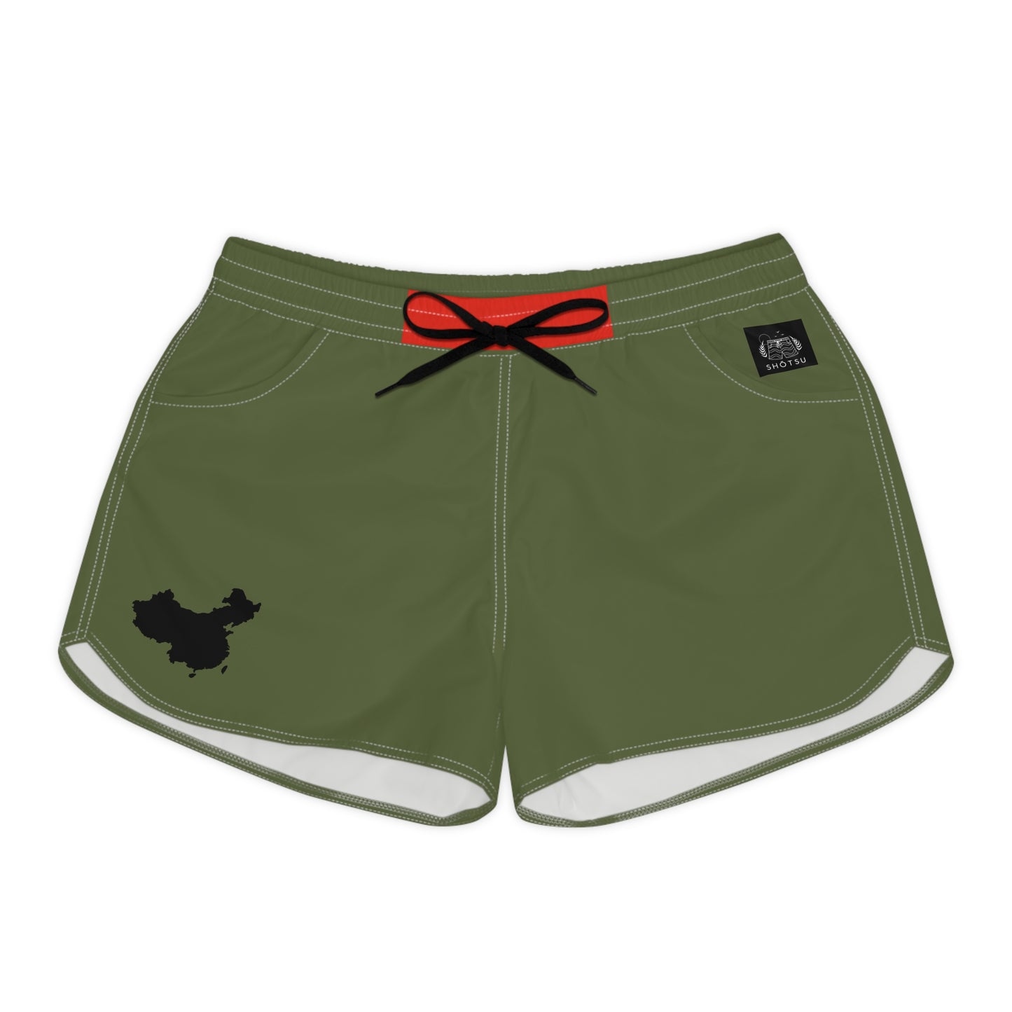Chinese Pride Women's Casual Shorts Green