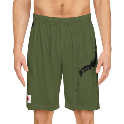 Japanese Pride Basketball Shorts Green