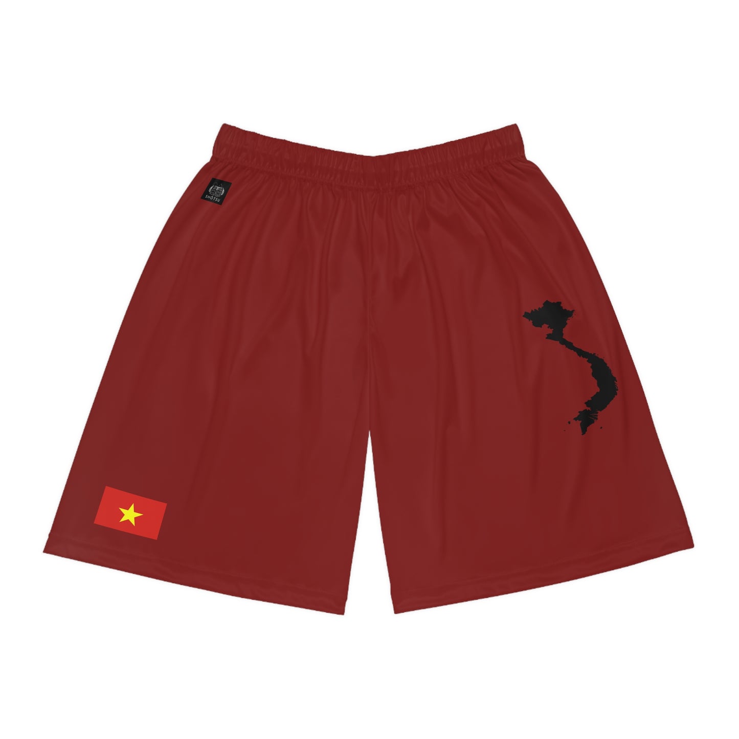 Vietnamese Pride Basketball Shorts Red