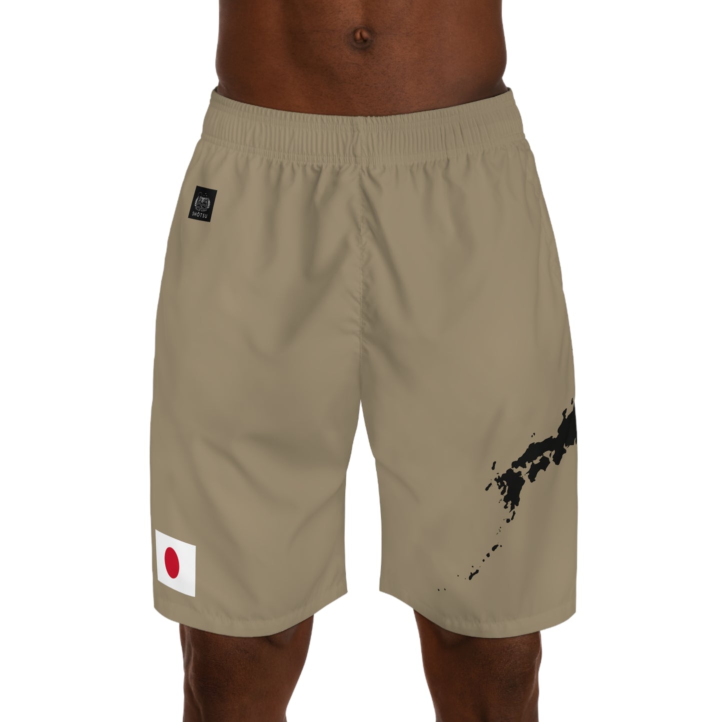 Japanese Pride Jogger Shorts Khaki