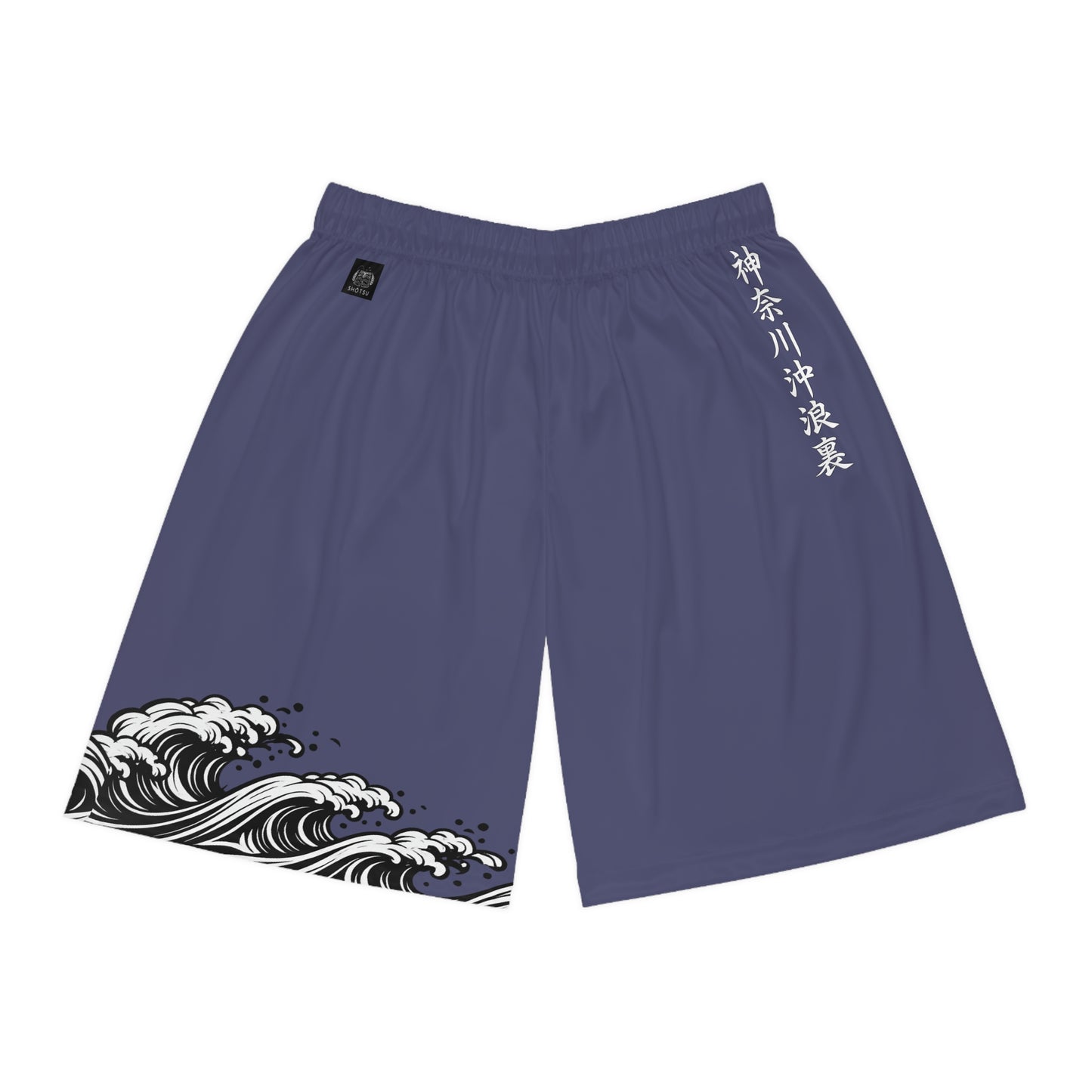 Wave of Kanagawa Basketball Shorts Blue