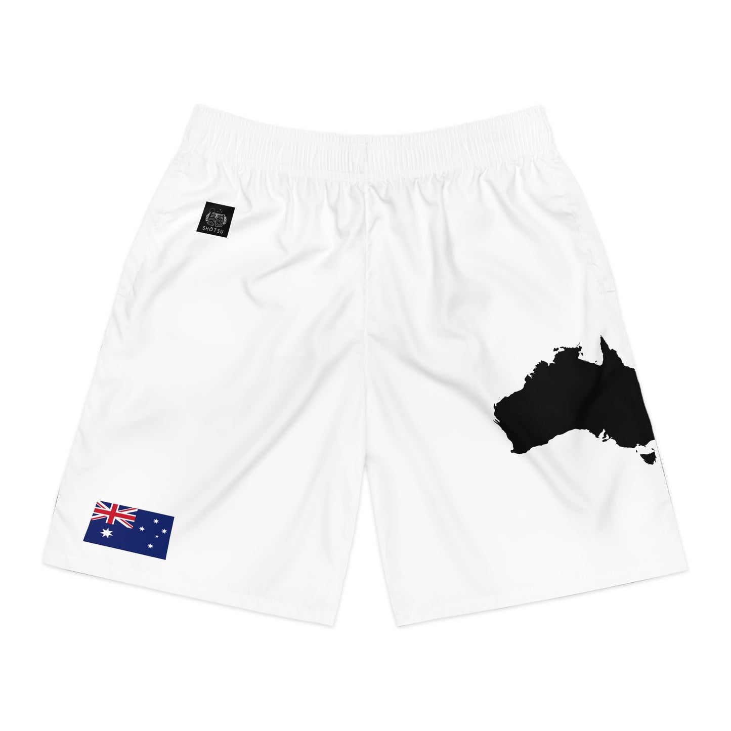 Australian Pride Jogger Shorts White