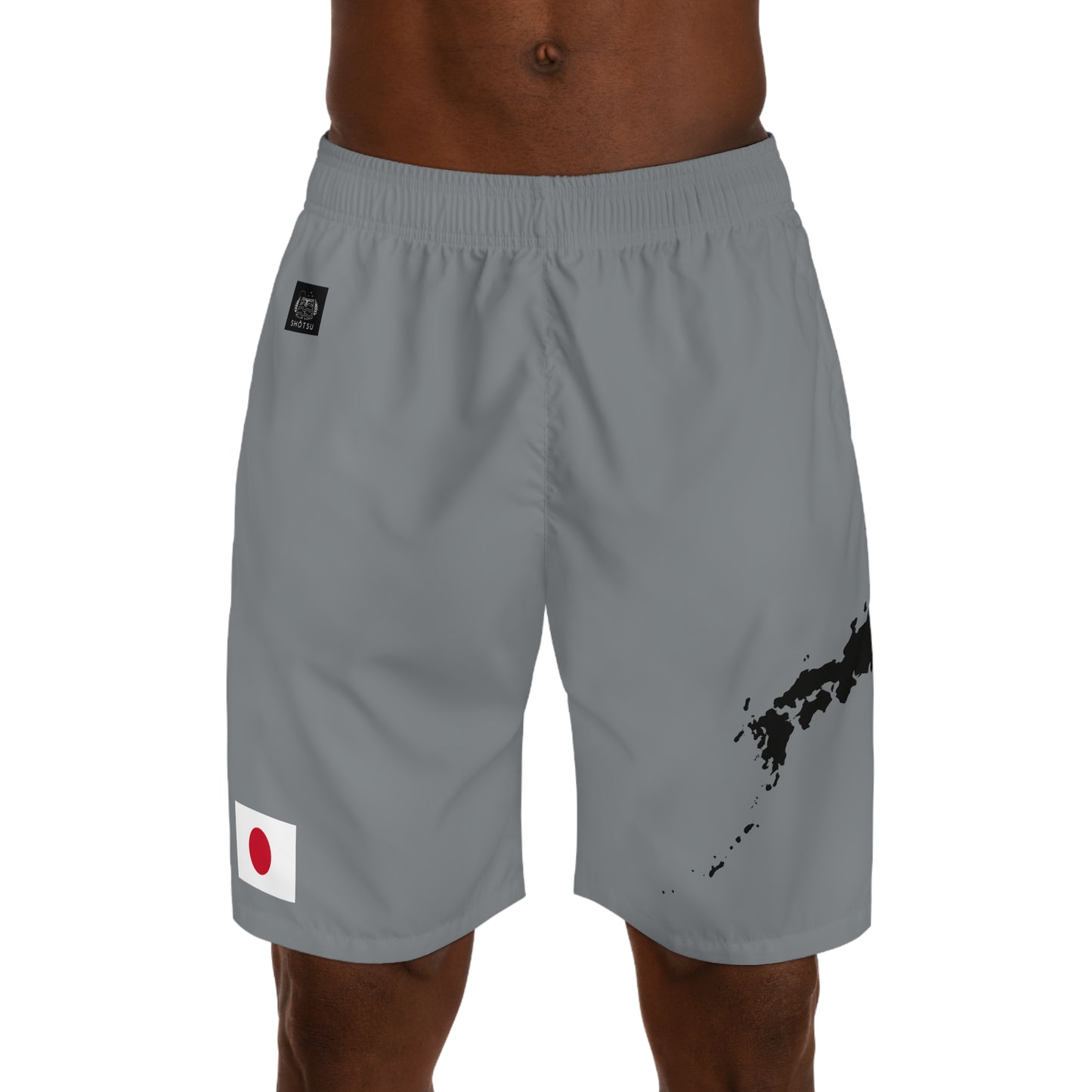 Japanese Pride Jogger Shorts Gray