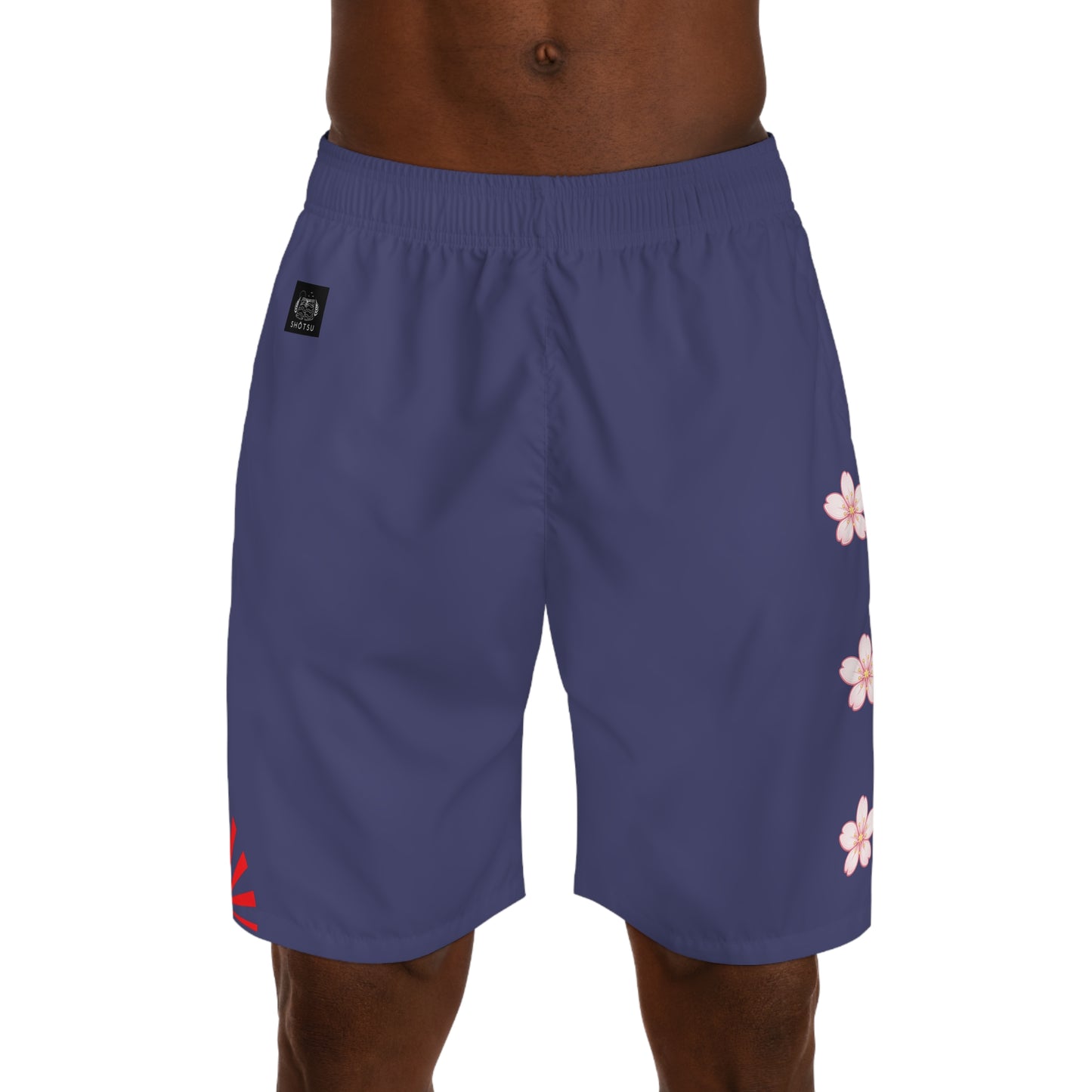 Rising Sun / Sakura Jogger shorts Blue