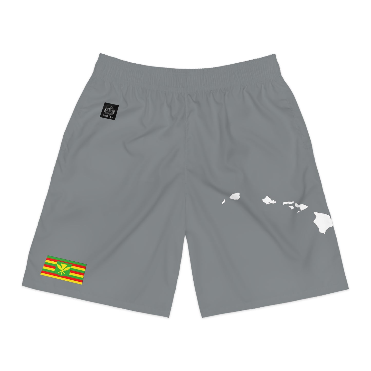 Hawaiian Pride Jogger Shorts Gray/White