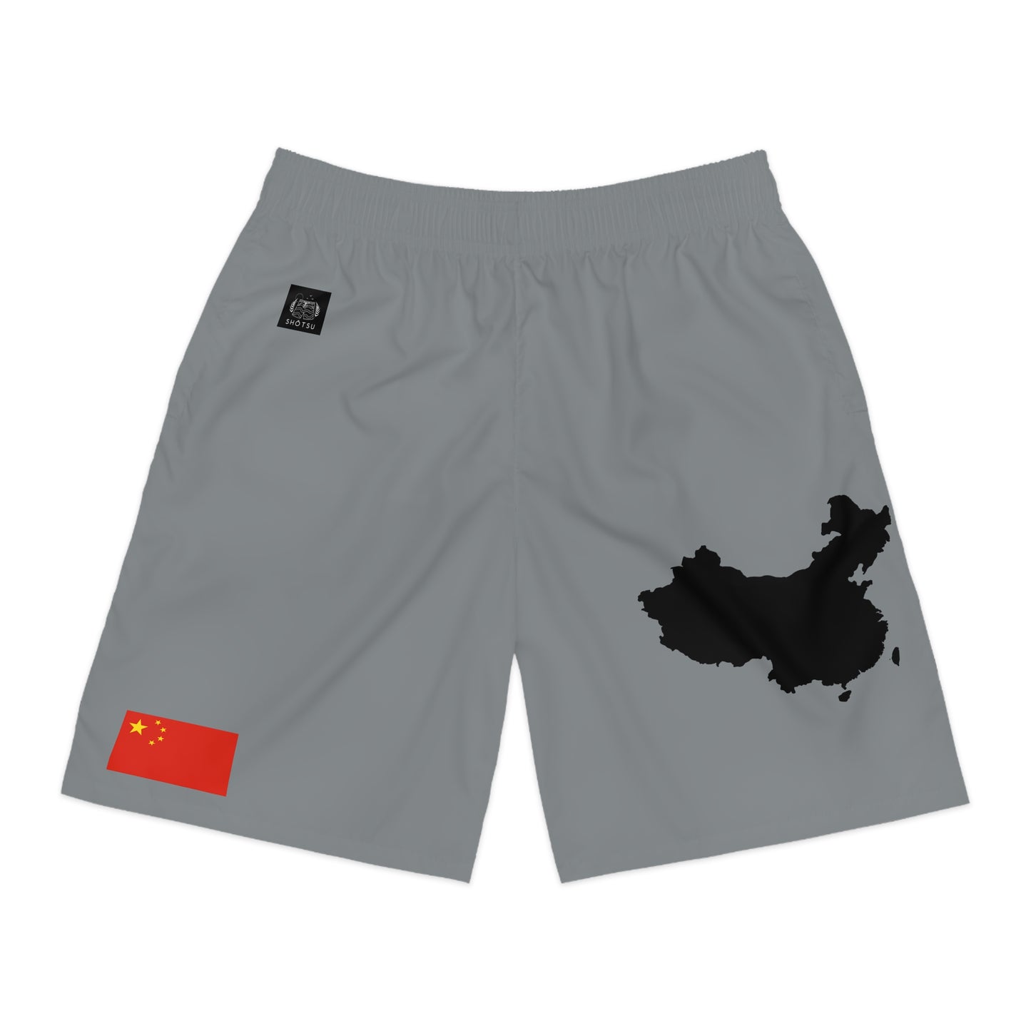 Chinese Pride Jogger Shorts Gray