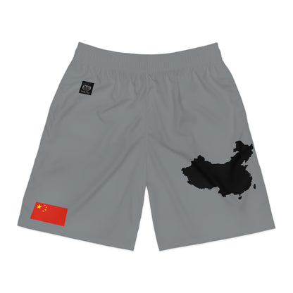 Chinese Pride Jogger Shorts Gray