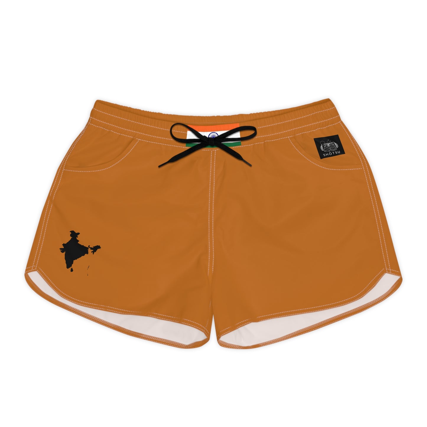 India Women's Casual Shorts Orange