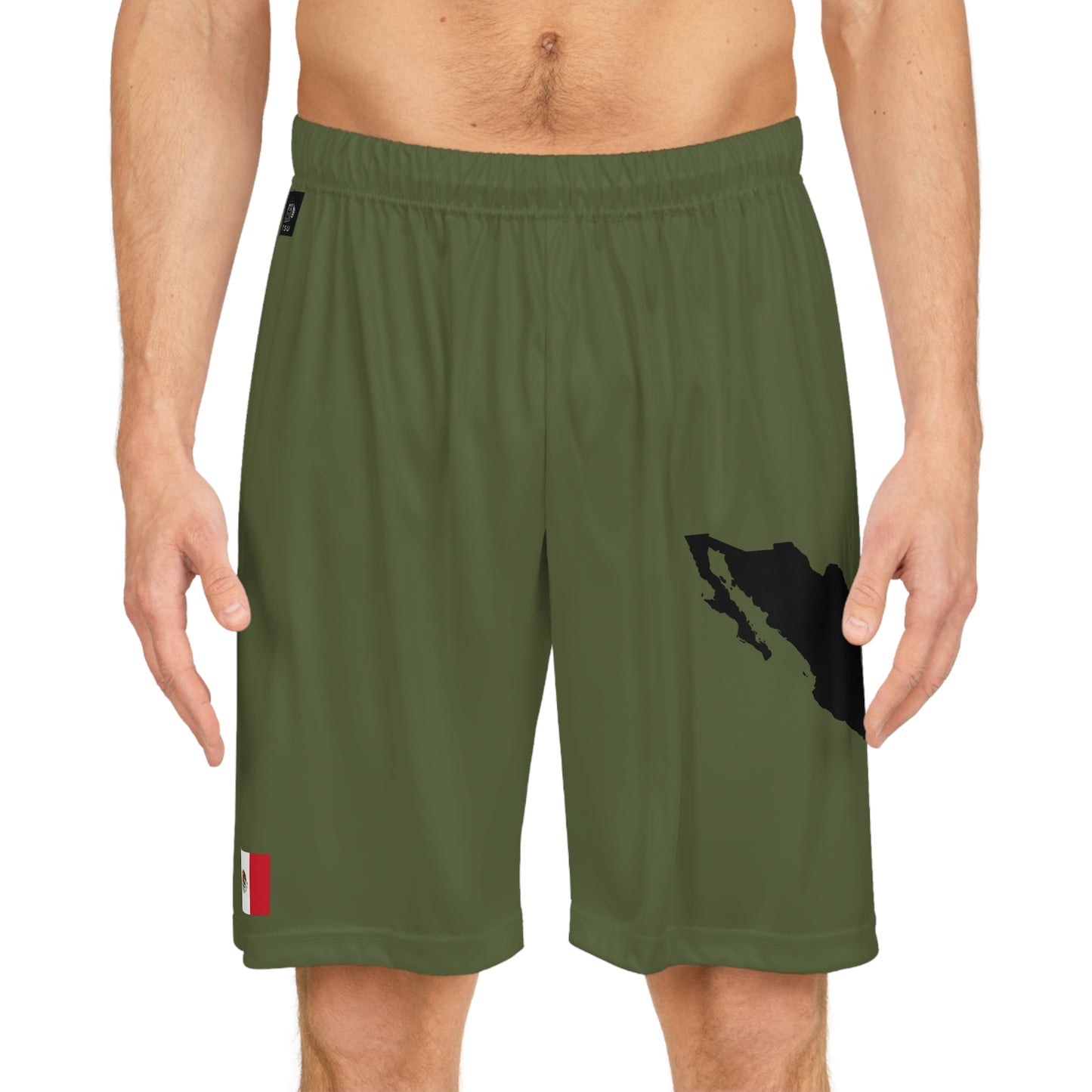 Mexican Pride Basketball Shorts Green