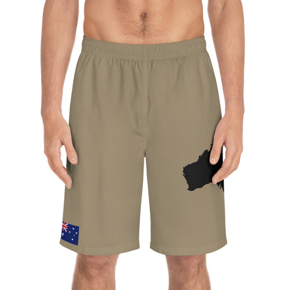 Australian Pride Board Shorts Khaki