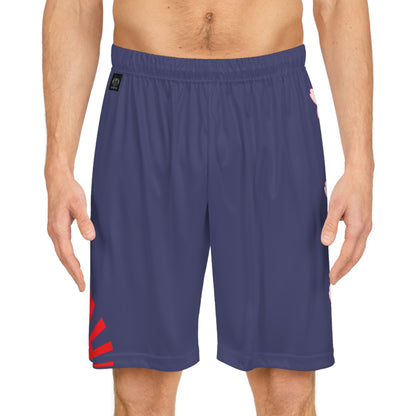 Rising Sun / Sakura Basketball Shorts Blue