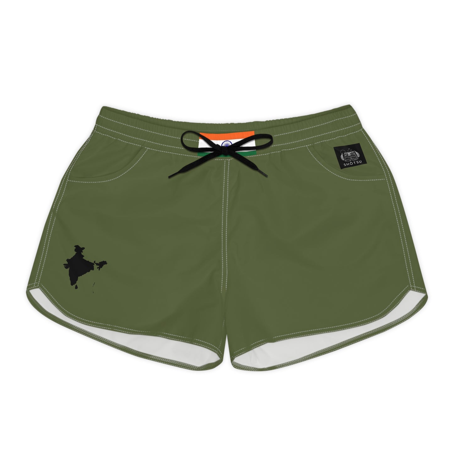 India Women's Casual Shorts Green