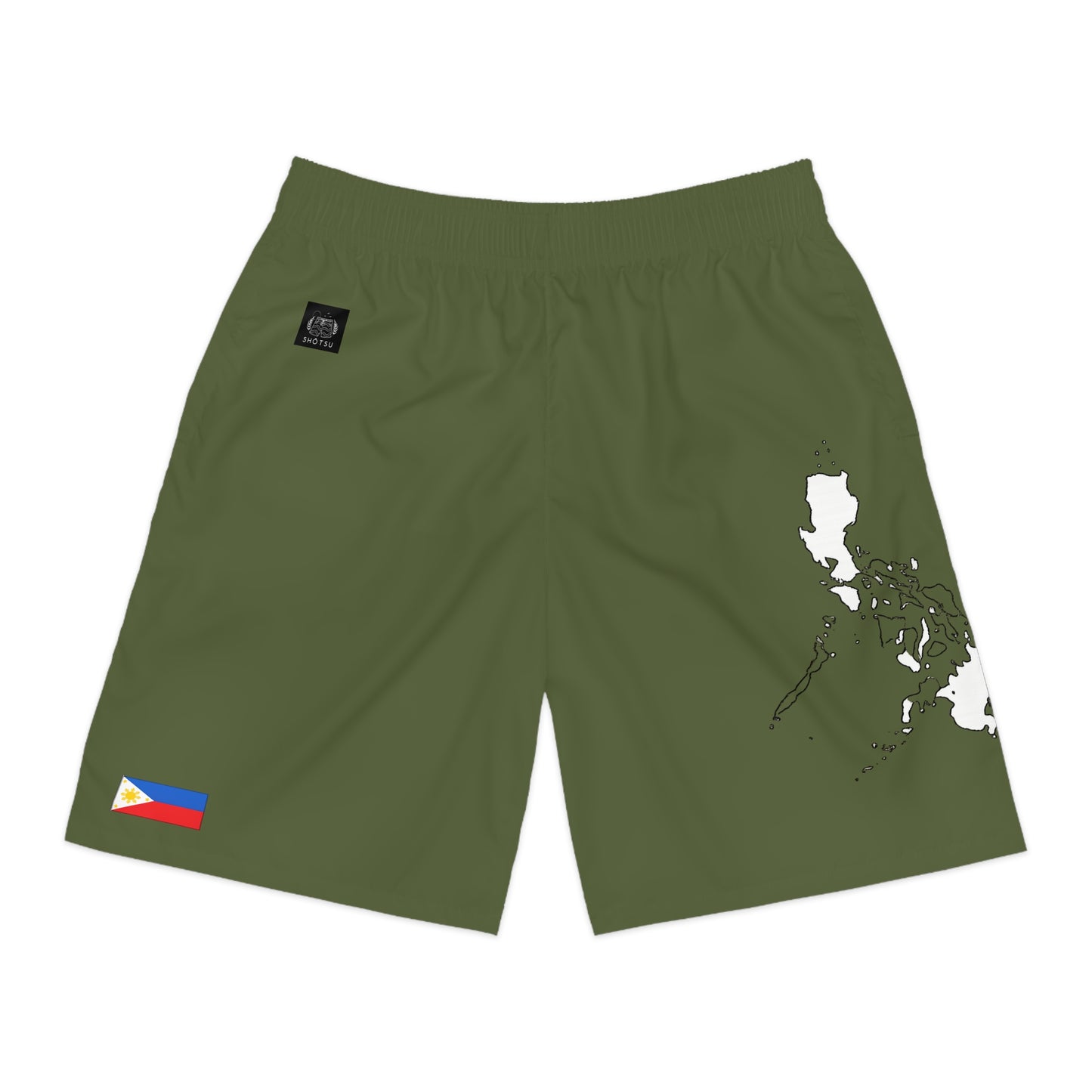 Filipino Pride Jogger Shorts White/Green