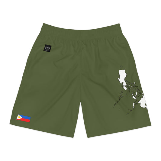 Filipino Pride Jogger Shorts White/Green