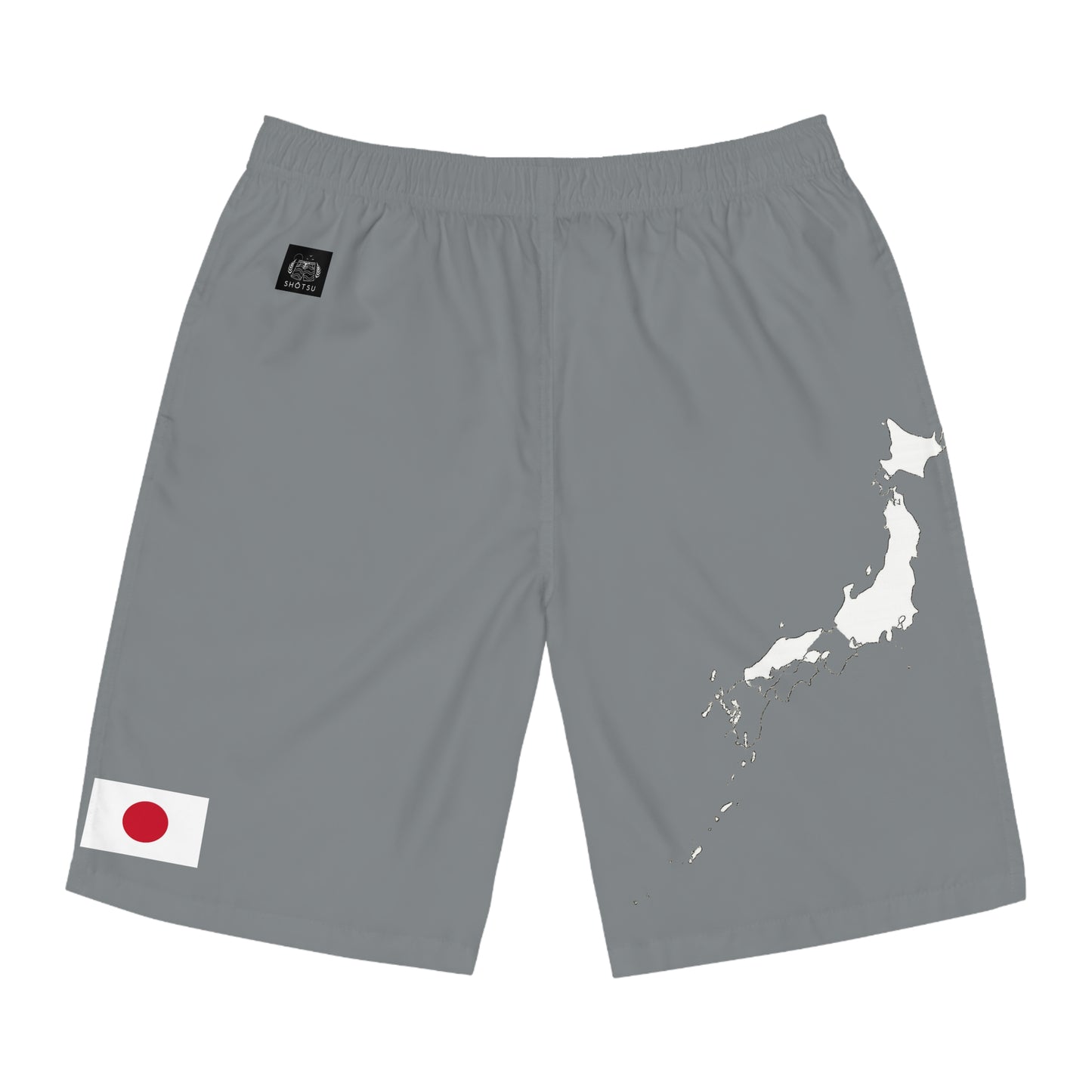 Japanese Pride Board Shorts Gray