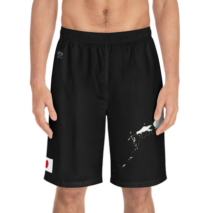 Japanese Pride Board Shorts Black
