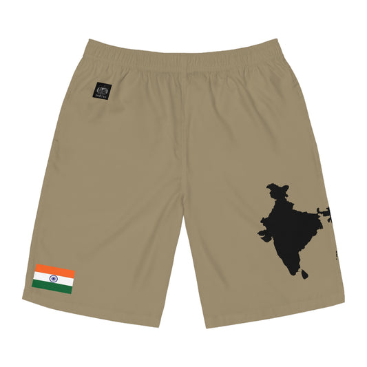 India Board Shorts Khaki