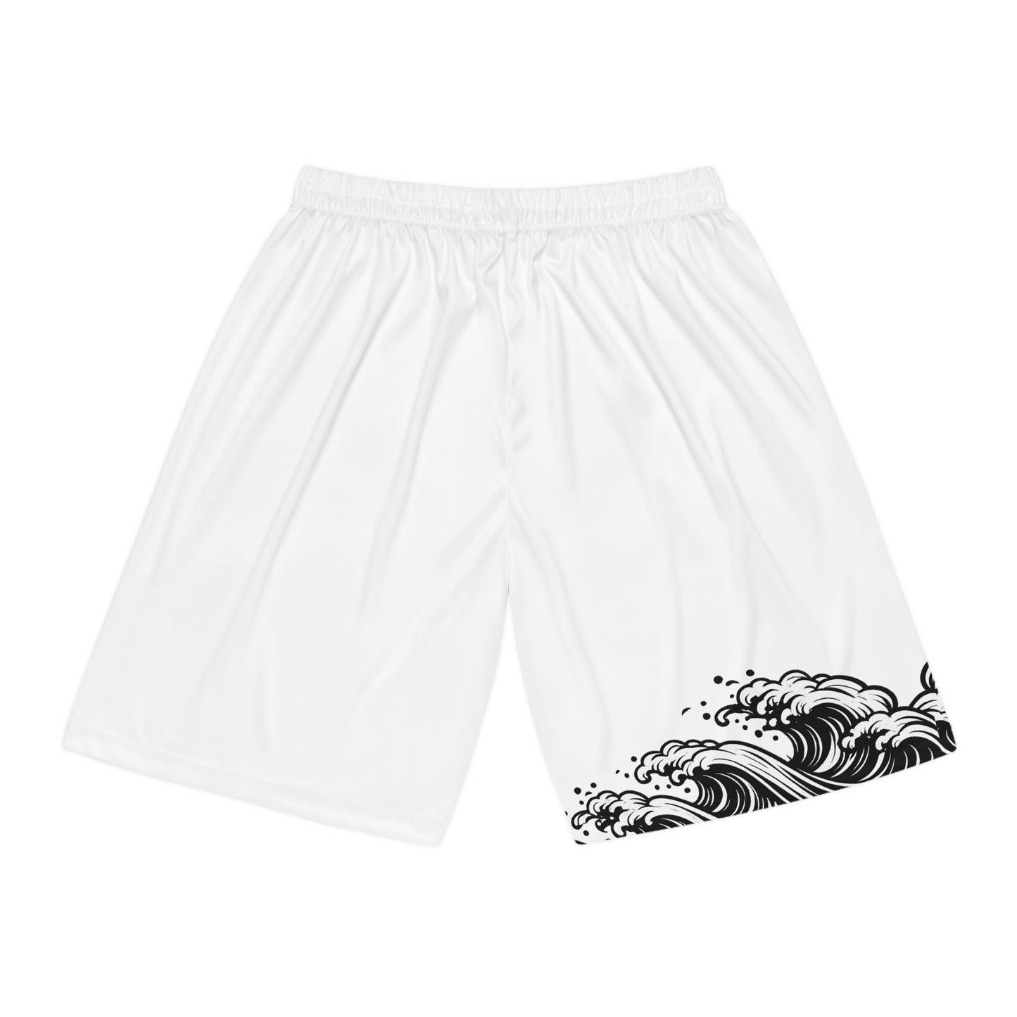 Wave of Kanagawa Basketball Shorts White