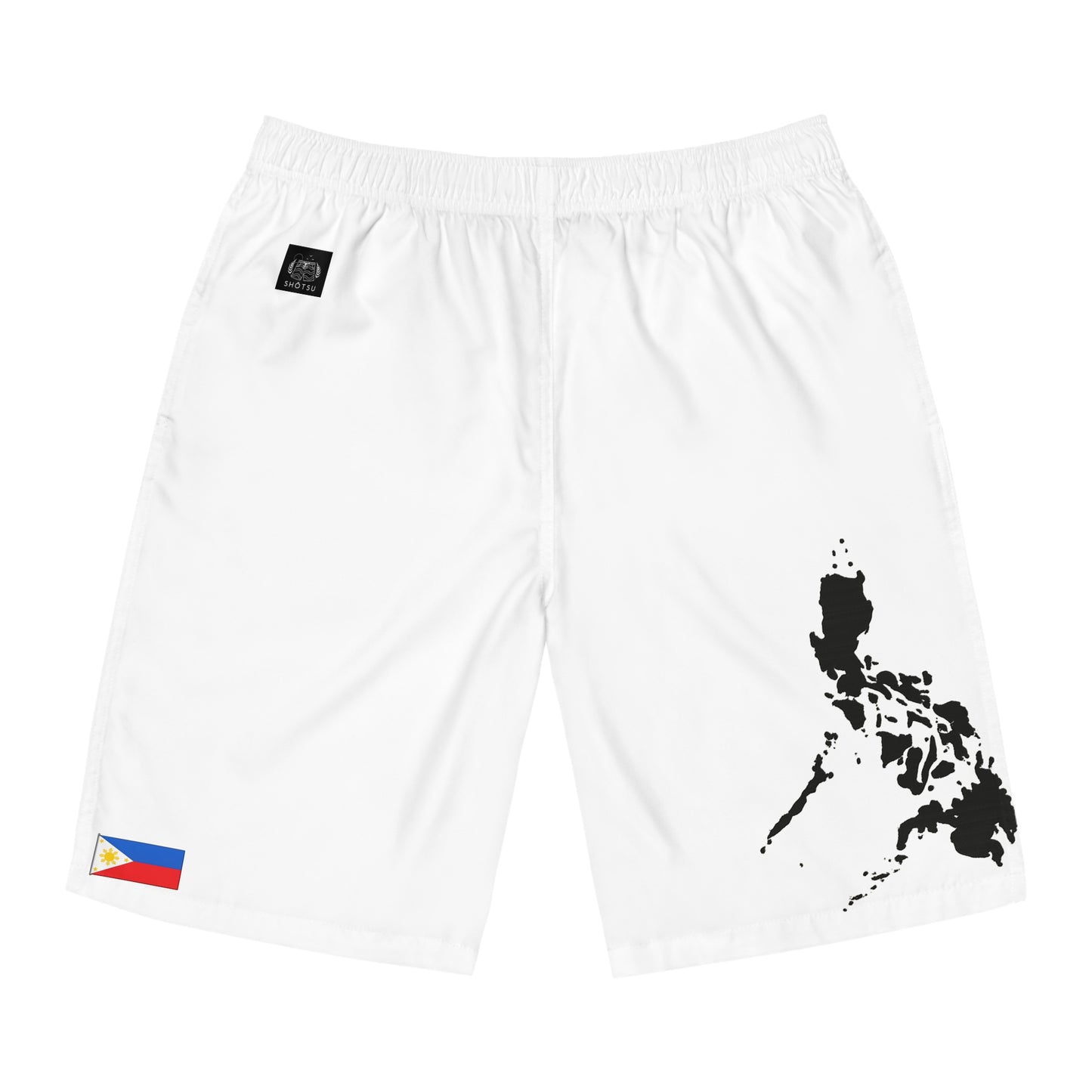 Filipino Pride Board Shorts White