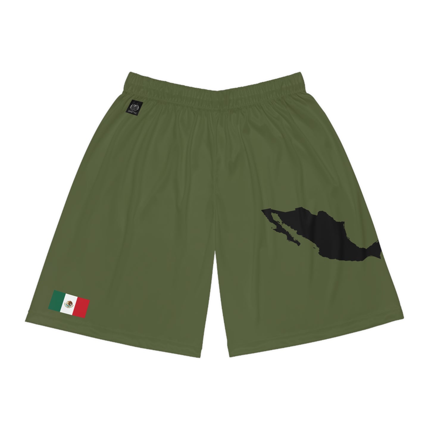 Mexican Pride Basketball Shorts Green