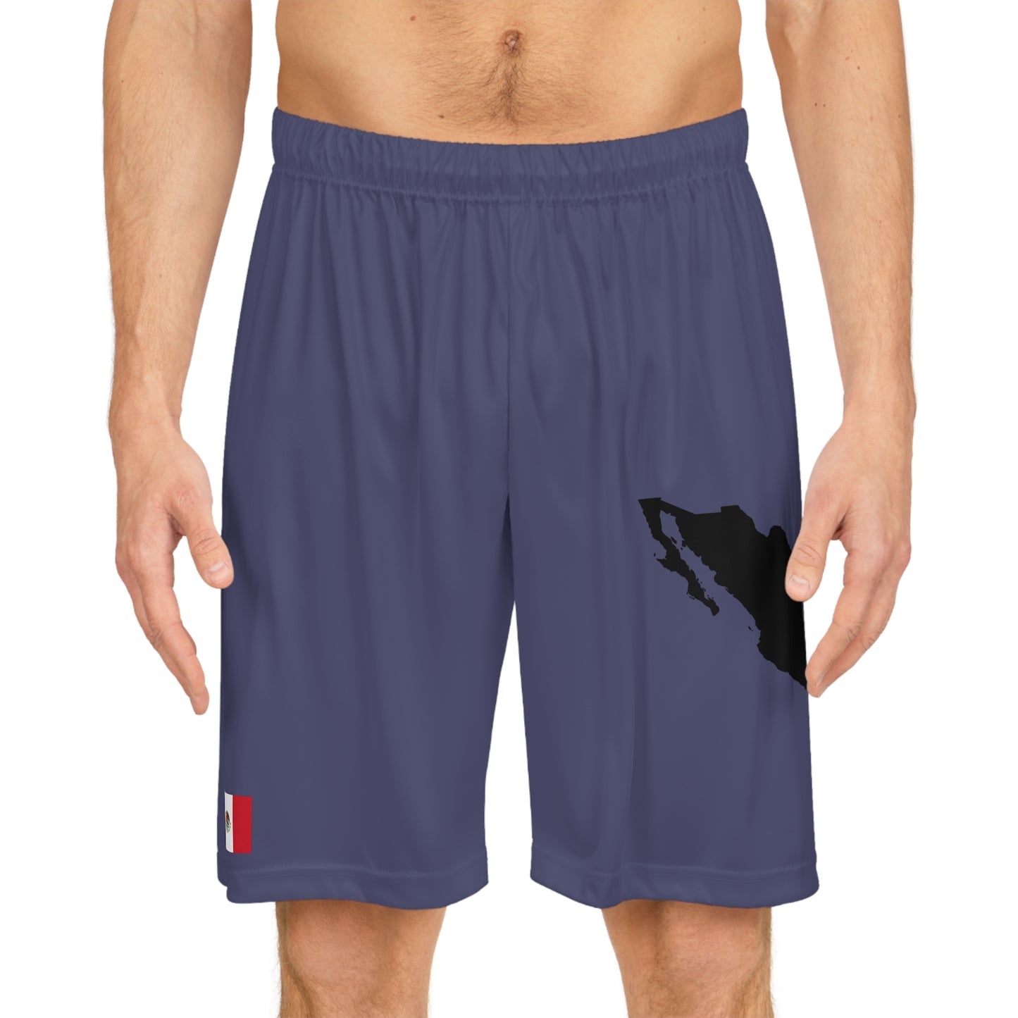 Mexican Pride Basketball Shorts Blue