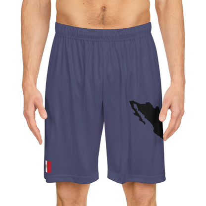 Mexican Pride Basketball Shorts Blue