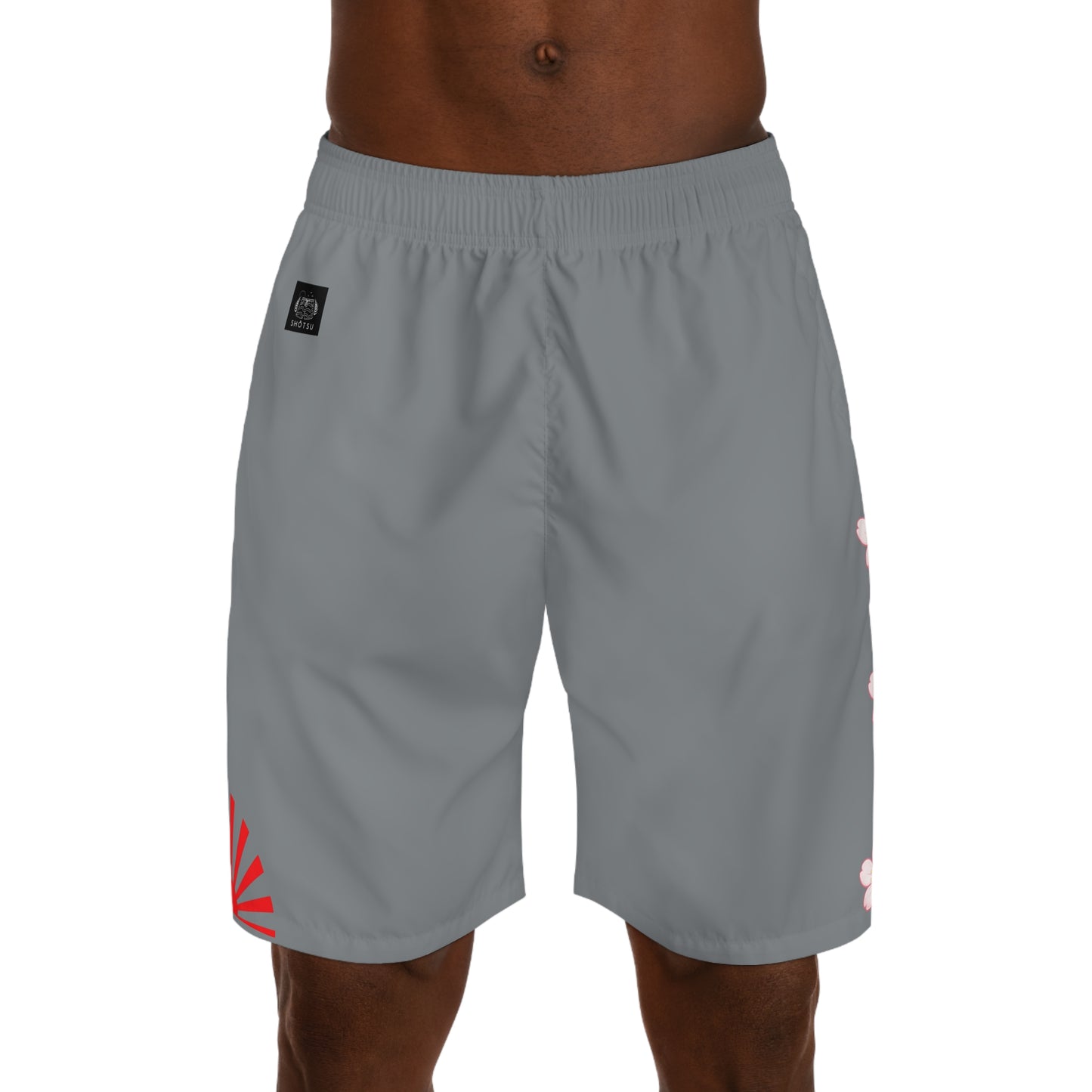 Rising Sun / Sakura Jogger Shorts Gray