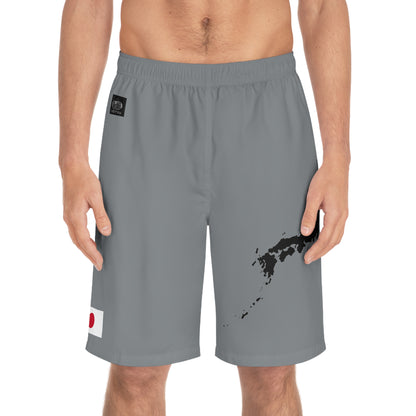 Japanese Pride Board Shorts Gray