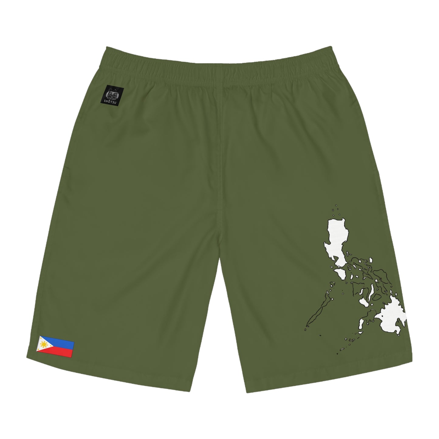 Filipino Pride Board Shorts Green