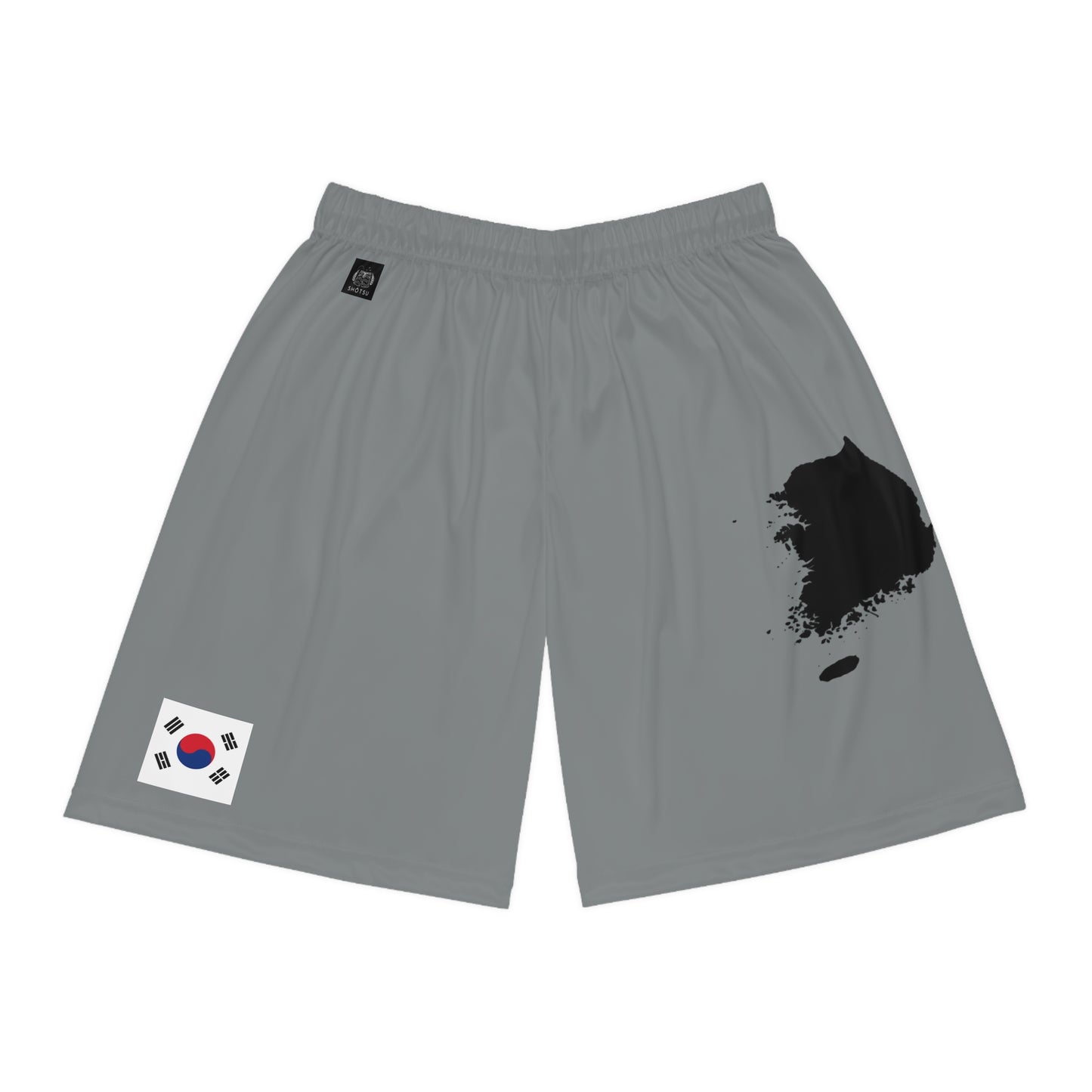 South Korean Pride Basketball Shorts Gray