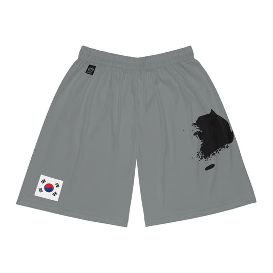 South Korean Pride Basketball Shorts Gray
