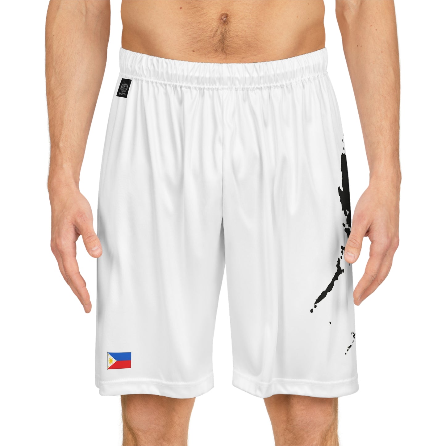 Filipino Pride Basketball Shorts White