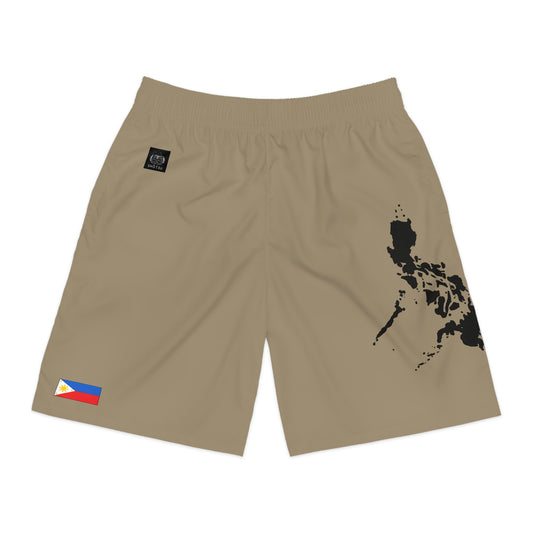 Filipino Pride Jogger Shorts Khaki
