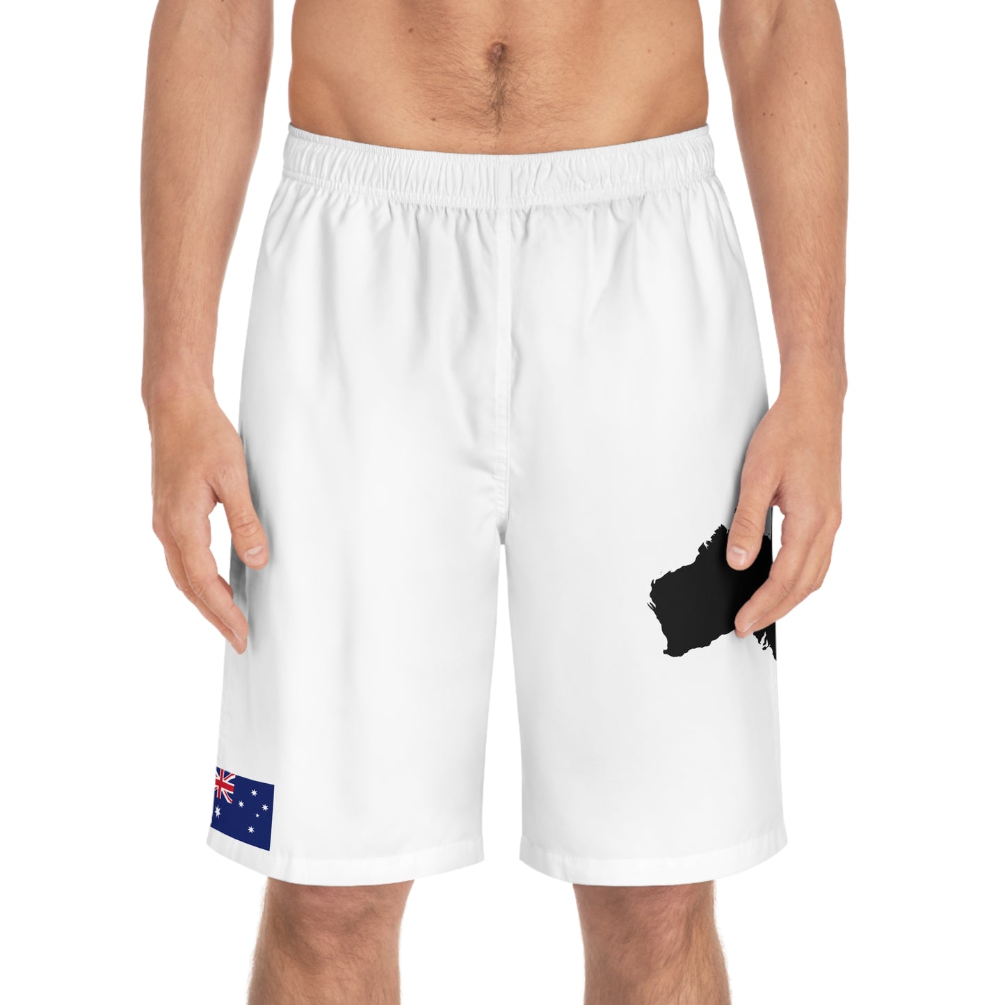 Australian Pride Board Shorts White