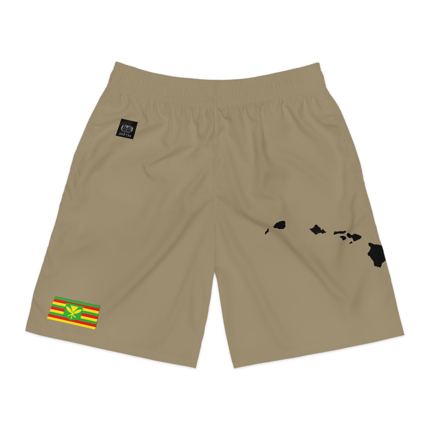 Hawaiian Pride Jogger Shorts Khaki