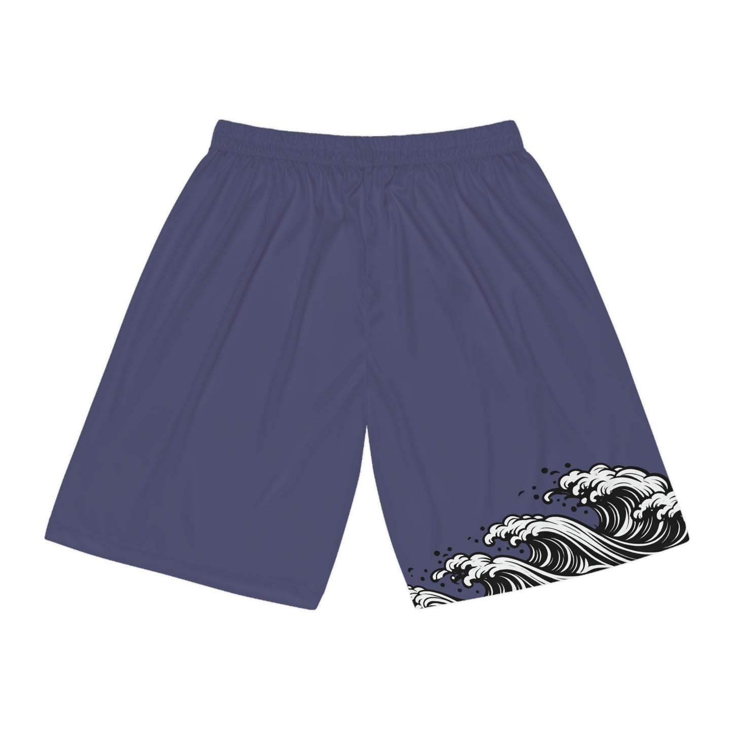 Wave of Kanagawa Basketball Shorts Blue