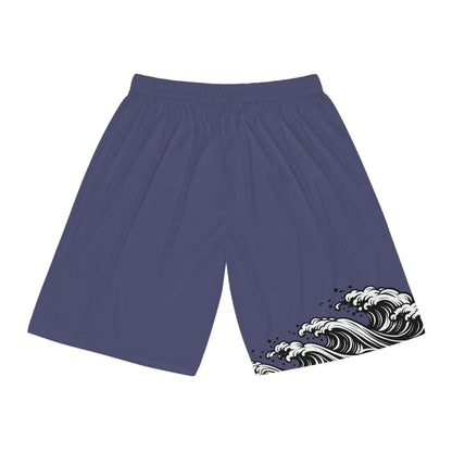 Wave of Kanagawa Basketball Shorts Blue