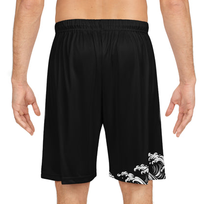 Wave of Kanagawa Basketball Shorts Black