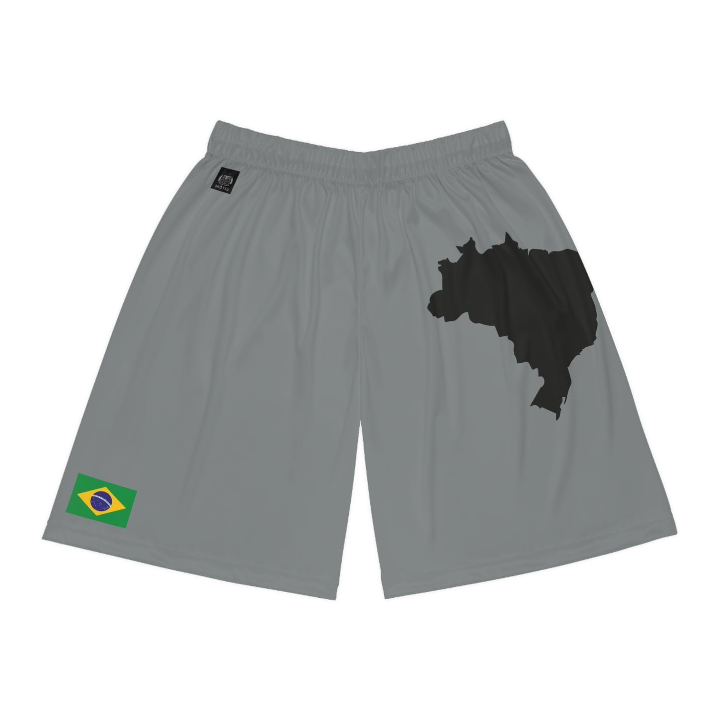 Brazilian Pride Basketball Shorts Gray