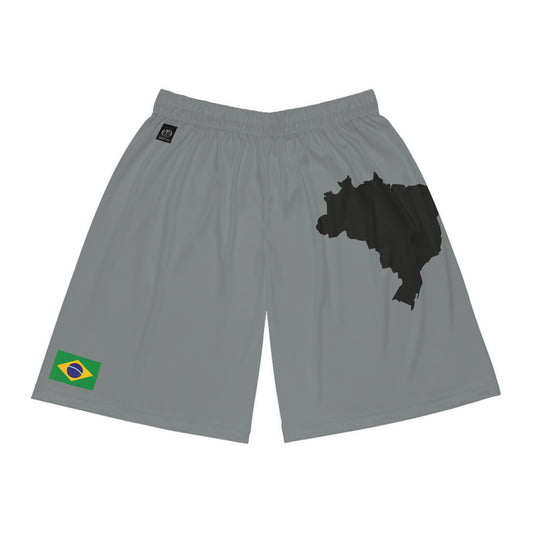 Brazilian Pride Basketball Shorts Gray