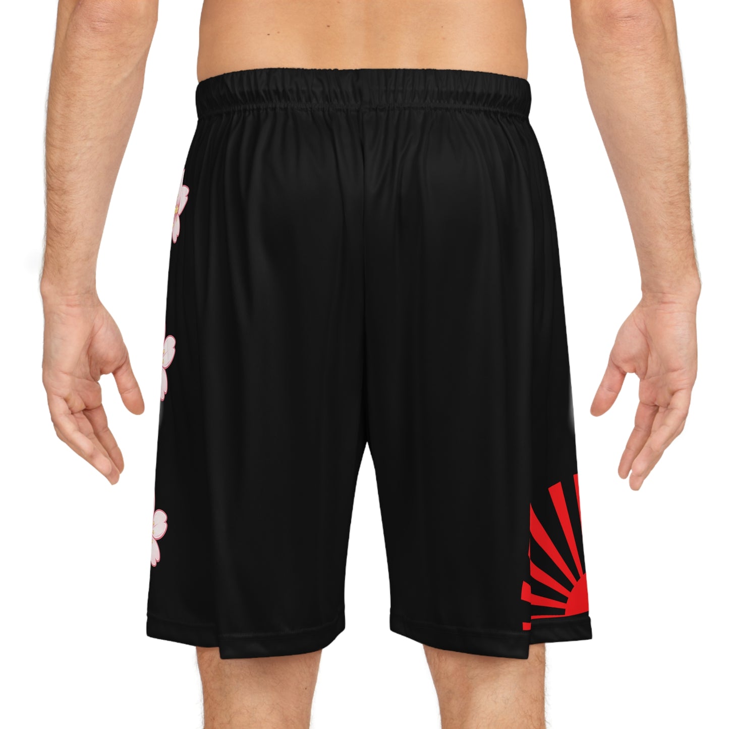Rising Sun / Sakura Basketball Shorts Black