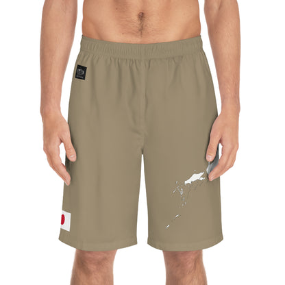 Japanese Pride Board Shorts Khaki