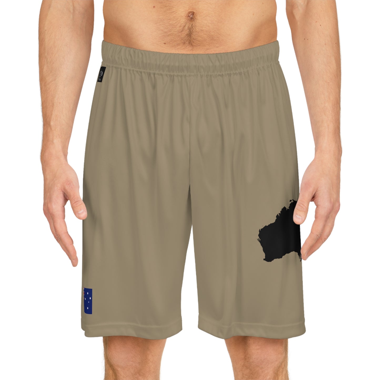 Australian Pride Basketball Shorts Khaki